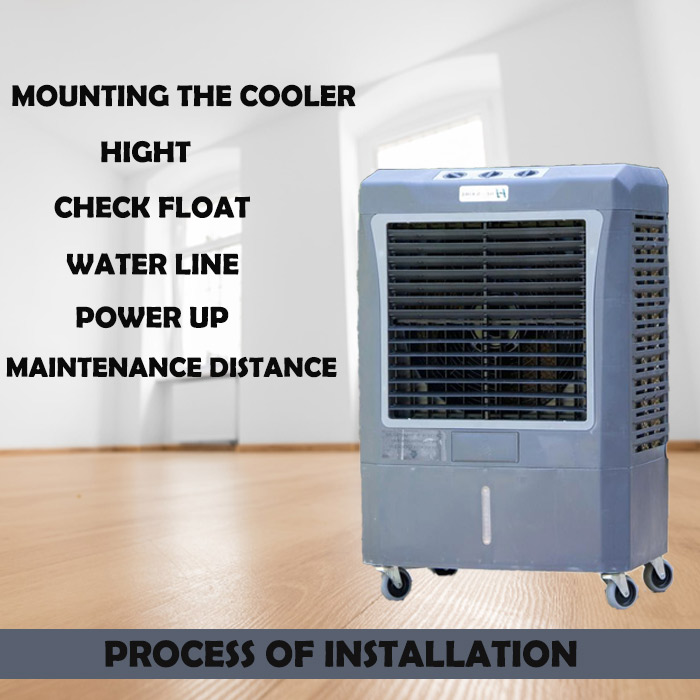 Process of installation of swamp cooler