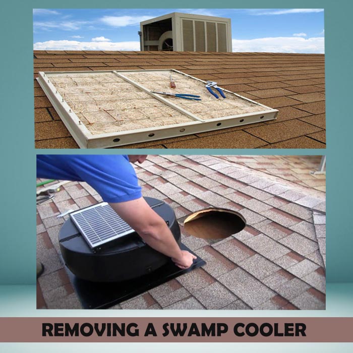 Removing a Swamp Cooler From Roof