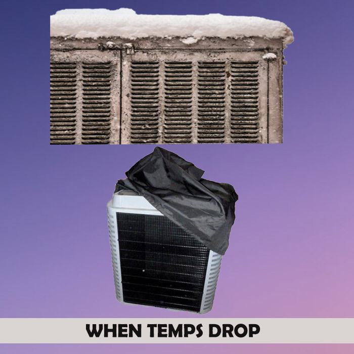 when Temperature drop protect your cooler