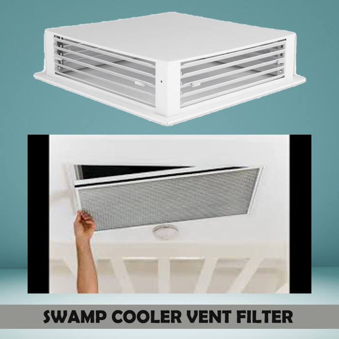Swamp cooler vent filter