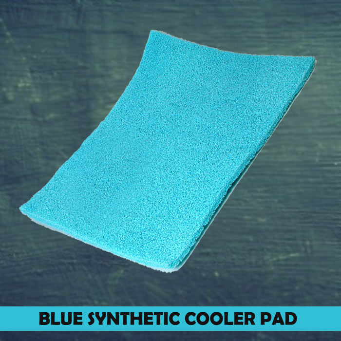Blue synthetic pads