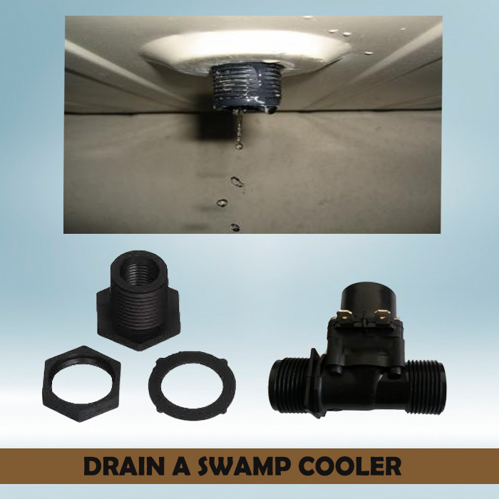 How do you drain a swamp cooler