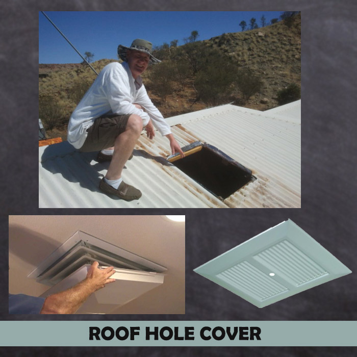 Swamp cooler roof hole cover