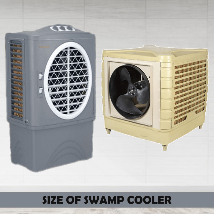 Size of swamp cooler