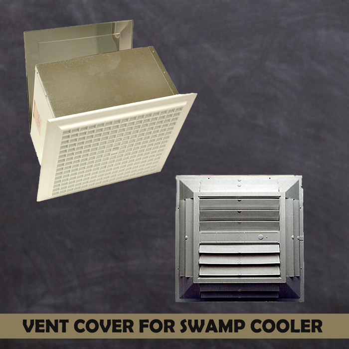 Vent cover for swamp cooler